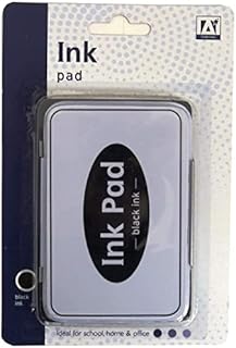 Black Ink Stamps Pad for Paper Wood Fabric Craft Black