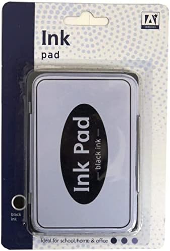 Black Ink Stamps Pad for Paper Wood Fabric Craft Black