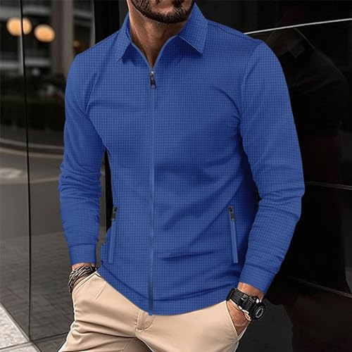 Chaqueta tipo camisa para hombre con cierre y cuello slim miniatura 2