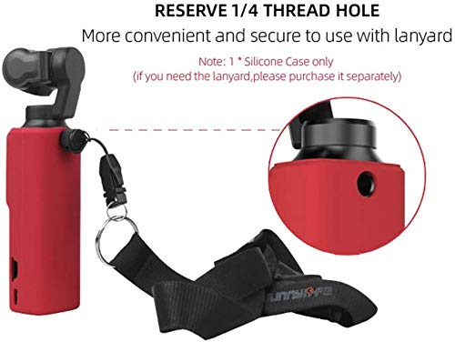 Honorall Capa de silicone para FIMI Palm Handheld Gimbal Camera Capa protetora Tampa da lente da pel