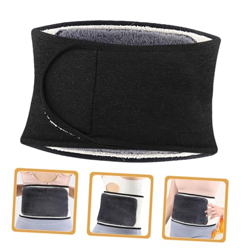 Faja lumbar ajustable con doble forro para soporte y calor miniatura 3