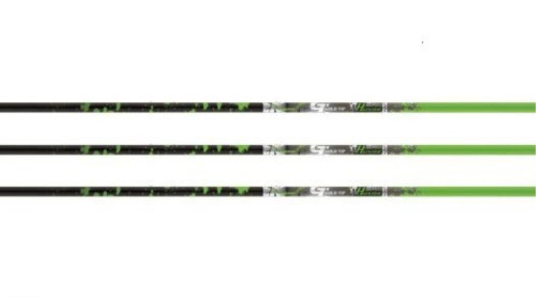 Gold Tip Name The Game 300 Levi Morgan XT Hunter Arrow (Pack of 6), Black/Green