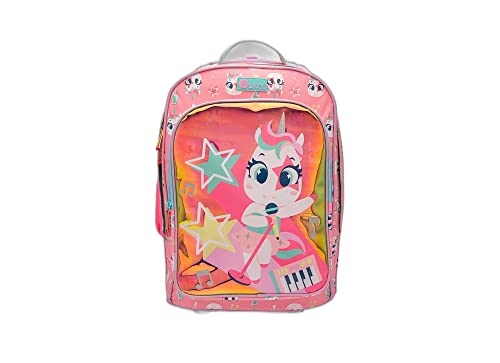 Mochila Escolar com Rodinha Unicórnio Popstar - Puket