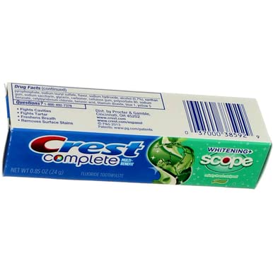 Crest Plus Scope Whitening Diş Macunu 24GR Seyahat Boyu