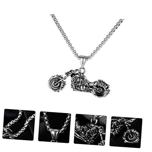 GALPADA 1Pc Colar De Motocicleta Colar Masculino Colar De Aço Inoxidável Colar Punk Colar Masculino