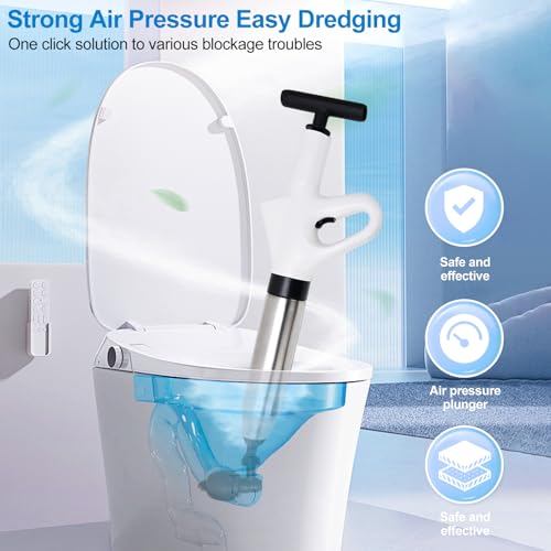 Déboucheur de toilettes kit de piston haute pression résistant pour évier
