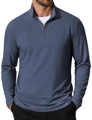 COOFANDY Quarter Zip Golf Shirt