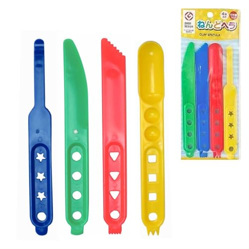 ねんどヘラ 4Pセット カラーアソート グッドデザイン賞のサムネイル