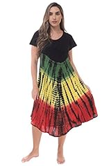 Rasta Short Sleeve Umbrella Dress