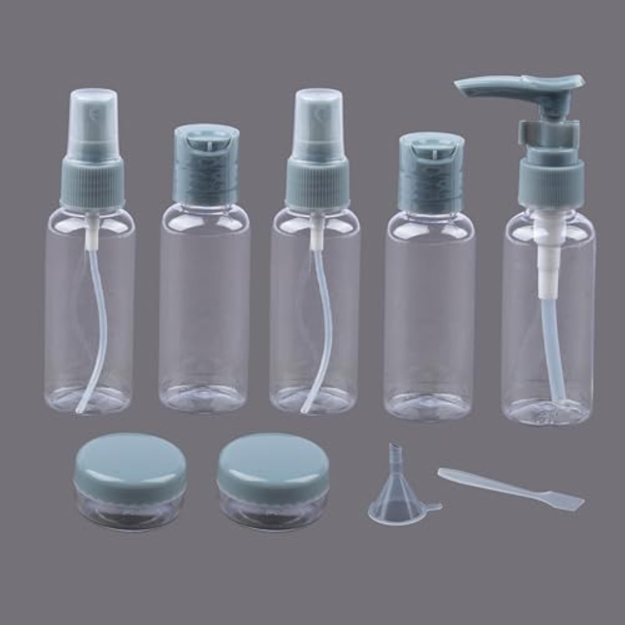 9 Pcs Refillable Travel Bottles Set for Toiletries