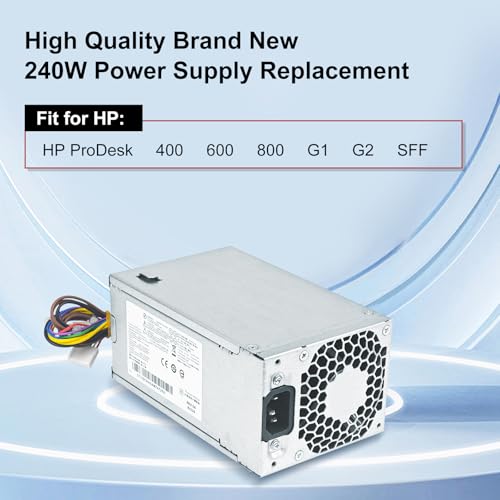 LXun PS-4241-1HA 240W fuente de alimentación compatible con HP ProDesk 400 600 800 G1 G2 SFF miniatura 2