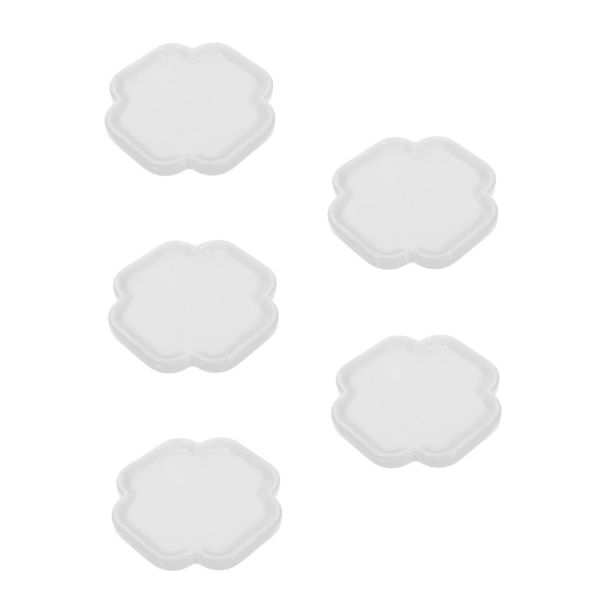 Healvian 5 Piezas Bandeja de Cerámica Chino para Servir Aperitivos y Plato Decorativo Resistente y Fácil de Limpiar para Exhibición de Joyas y Snacks Fiestas y Reuniones