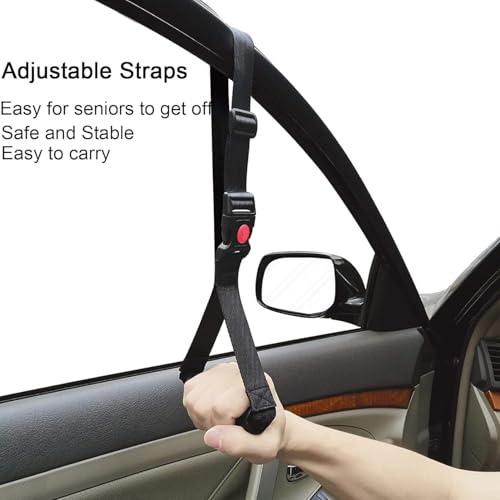 3-in-1 Elderly Assistance Kit: Standing Aid Car Assist Grab Handle Gift for Seniors Handicap Accessories Portable Car Assist for Seniors, Disabled, Pregnant to Convenient Daily Living Travel. (Red) - Image 7