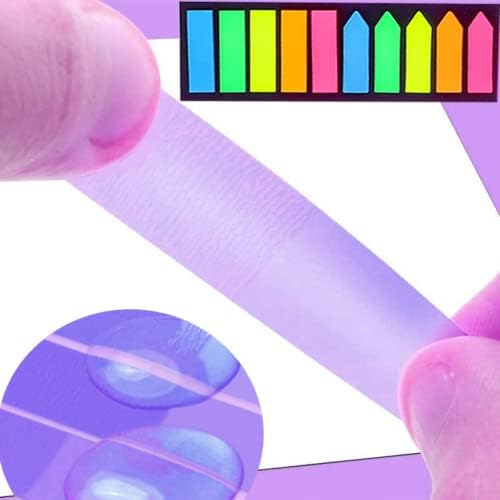 Sticky Notes Tabs, 200 Pcs Sticky Notes Flags, 2 Shapes Sticky Notes Page Markers, Mini File Tabs, for Page Marking and Recording Inspiration