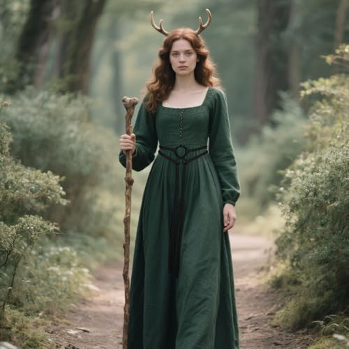 Joukavor Viking Troll Cross Belt Norse Witch Rope Belt Medieval Accessories Women2