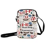vancouver trip gift canada vacation gift next stop vancouver borsa a tracolla vancouver viaggiatore regalo canadese regali, borsa a tracolla next stop vancouver, small