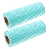 VALICLUD 2Rolls Disposable Kitchen Cleaning Cloths of Non Woven Towels for Efficient Housekeeping High Absorbency Dish Rags for Hand Wiping Sink Surface Cleaning User Friendly
