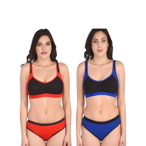 Image of Sports Bra Panty Set for Women, Combo Pack of 1 | Lingerie Set for Women