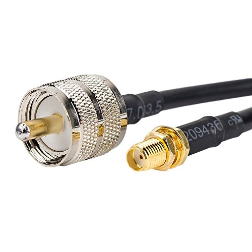 Eagles (TM) 2pcs SMA Female to UHF Male PL-259 Connector Cable 20inch 1.6ft 50cm RF Coaxial Coax Cable for Antenna, Baofeng