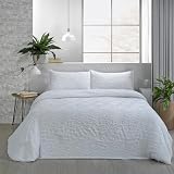 DECASATEXTIL- Colcha Bouti Fina con Diferentes diseños - Suavidad y Versatilidad, Ideal para Todo el Año - 100% Microfibra. (Cama 150/160 cm- 250x270cm, Cannes)