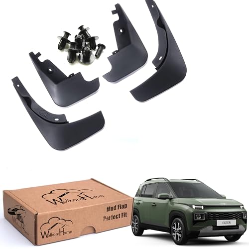 Image of WolkomHome Mud Flap Compatible with EXTER - Durable Splash Guards for Car Exterior Protection