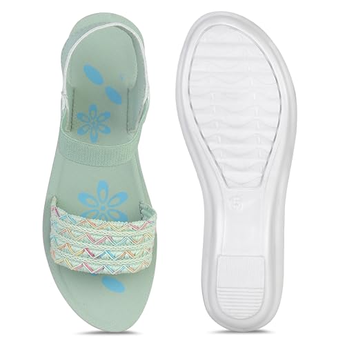 Image of Women Stylish & Comfortable Sandals | Lightweight Cushioned Footbed | Anti-Slip Sole, Casual Footwear