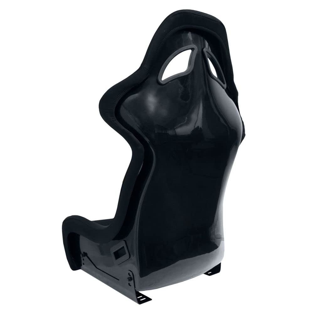 AUTO-STYLE Siège baquet 'BS7' - Noir - Dossier fixe en polyester - incl. glissières