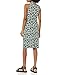 Amazon Essentials Women's Sleeveless Crossover Twist Neck Faux Wrap Dress, Dark Green Floral, Medium