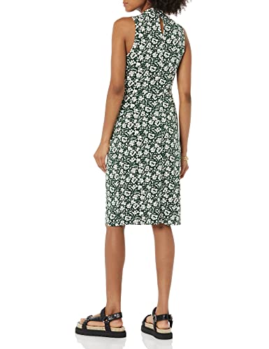 Image of Amazon Essentials Women's Sleeveless Faux Wrap Dress with Crossover Twist Neck