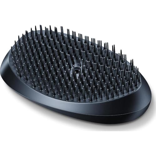 Beurer HT10 - Cepillo iónico desenredante, superficie suave al tacto, suaves cerdas de plástico, función iónica, indicador luminoso de encendido, funciona con pilas, color negro