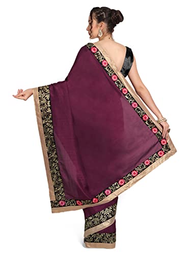 Image of Kuki Women's Georgette Saree With Blouse