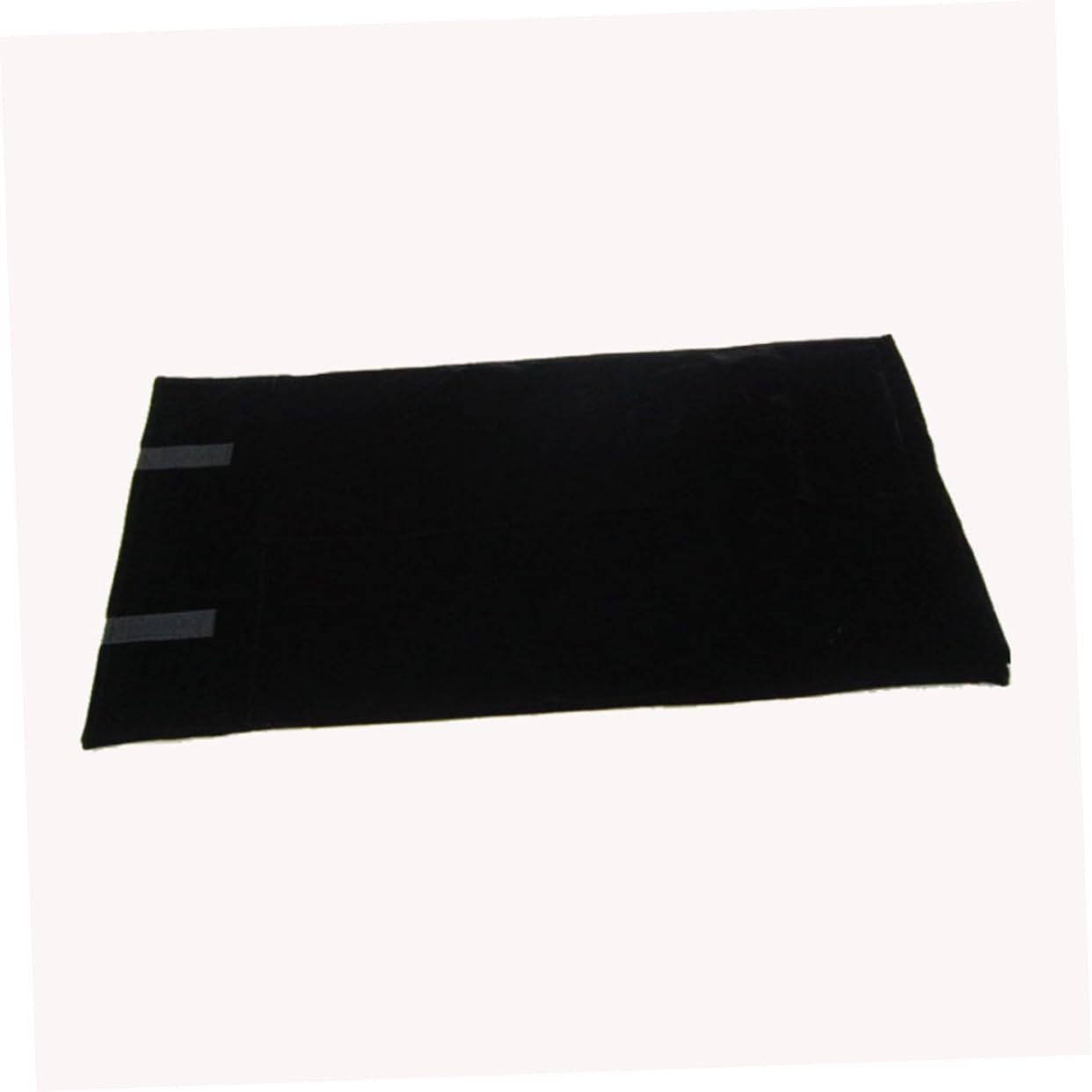 FRCOLOR Multifunctional Jewelry Roll Bag Black Organizer for Rings Earrings Necklaces Brooches Travel Friendly Holders for Secure Storage and Easy Access