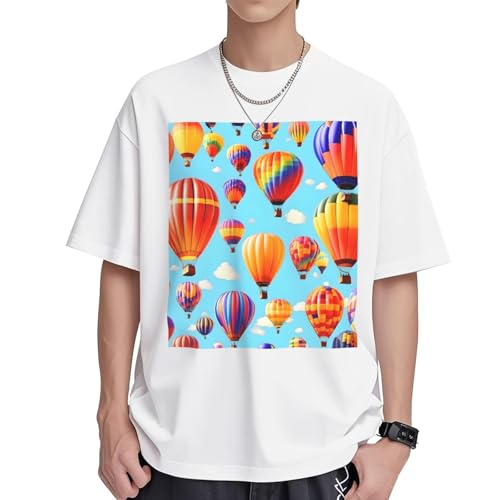 T-shirt coton montgolfières ample et respirant contre la chaleur estivale