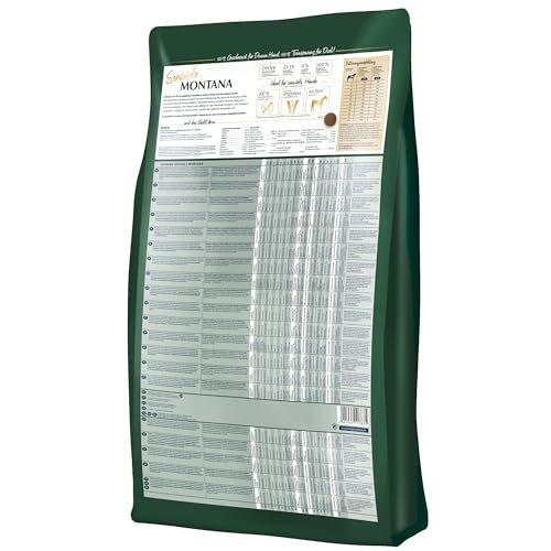 Happy Dog Sensible Montana Trockenfutter, Hundefutter - Geschmacksrichtung Pferd - Glutenfrei, Getreidefrei, Monoprotein, Omega-3 und Omega-6-1kg