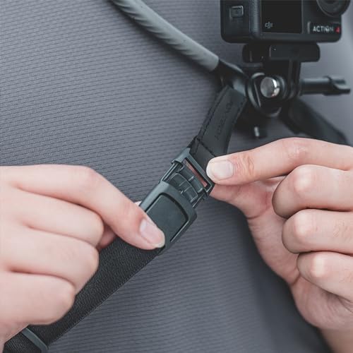 PGYTECH CapLock Suporte de pescoço POV para DJI OSMO Action 4/3, Gopro Hero 12/11/10, OSMO Pocket 2,