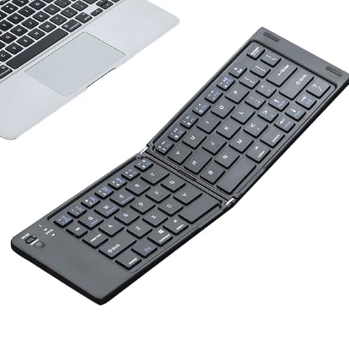 Teclado inalámbrico plegable recargable de bajo consumo portátil 6