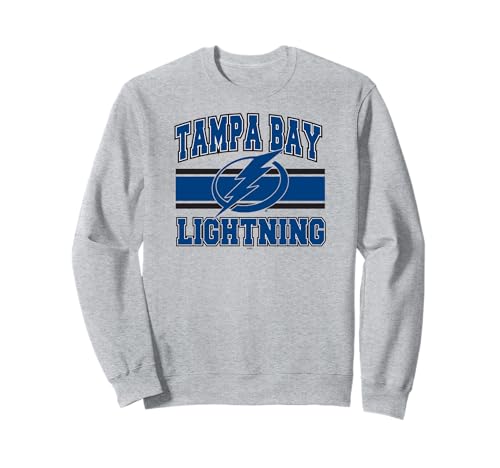 Tampa Bay Lightning Stripe Gray Officially Licensed Sweatshirt