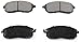 DuraGo BP815 MS Front Semi-Metallic Brake Pad