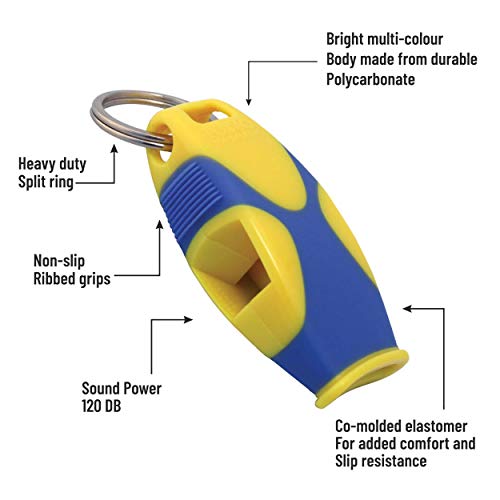 Fox 40 SHARX Silbato - Amarillo y Azul miniatura 2