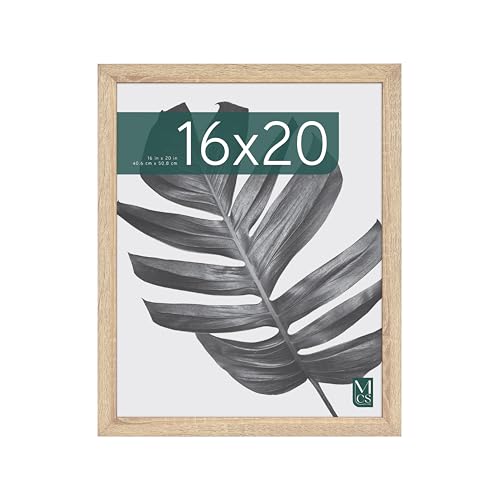 MCS Studio Gallery 41x51 cm (16x20 in) Poster Frame Natural Woodgrain Vertical & Horizontal Wall Hanging Large Picture Frame for Photos Posters & Art Prints (1-Pack)