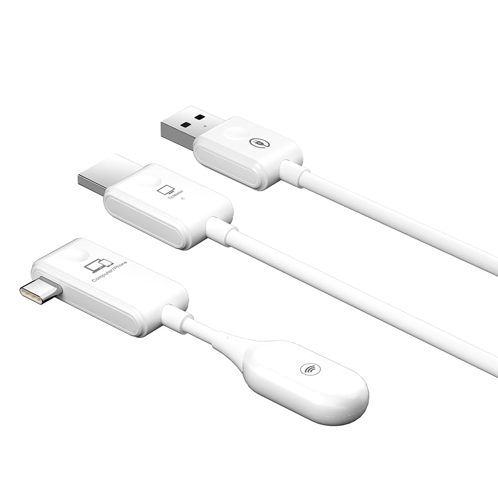 Transmetteur vidéo CS7 Récepteur adaptateur USB compatible avec Dongle 1080P Extendeur sans Type C Câble de projection