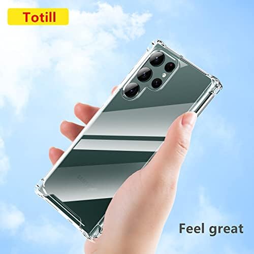Compatible with Samsung Galaxy S22 Ultra 5G Case (2022), Totill Crystal Clear Hard Back with Shockproof Protective Bumper Phone Cover for S22 Ultra Smartphone Coque Funda 6.8-Inch