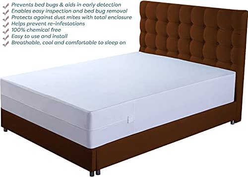 J. Adler Premium Zippered Box Spring Encasement | Bed Bug, Dust Mite & Allergen Proof | Hypoallergenic, Water-Resistant, Breathable & Noiseless | Vinyl-Free Knitted Fabric (Twin) – Not for Split King by J. Adler Bedding - Image 8