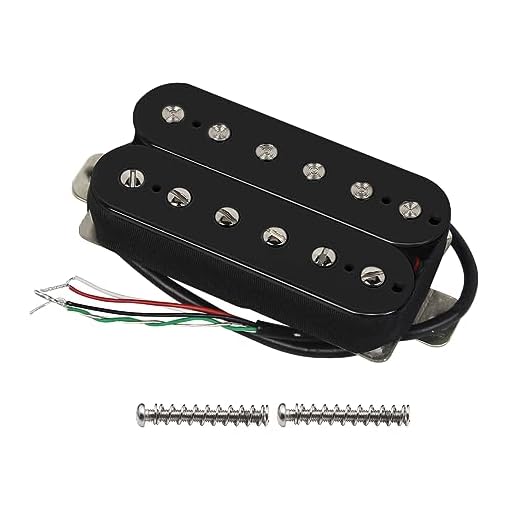 FLEOR Pastillas Humbucker para guitarra eléctrica Bridge Alnico 5 Pickup Black