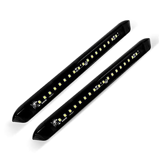 Dream lighting RV Exterior LED Porch Awning Lights 12v Slim Line Light Fixtures for Trailer Boat - 250lm Cool White Lighting 9.8in Pack of 2