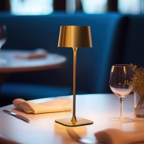 Artilo AT23001-C Battery Operated Lights,Cordless Table Lamp,Portable Dimmable Small Desk Lamp,Stepless Dimming Rechargeable Lamp For Couple Dinner/Restaurant/Outdoor Camping/Bedroom,Touch Switch,Copper thumb #4