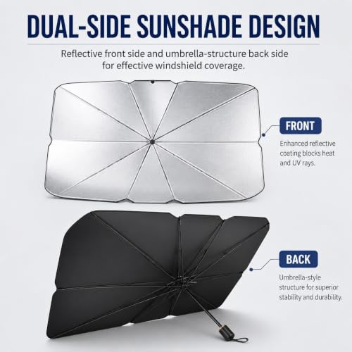 Pare soleil pare brise voiture Defender PHEV confort d'été hwojjha parapluie pliable - 5