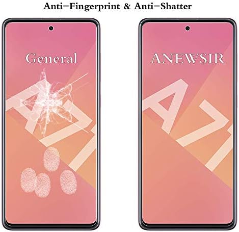 ANEWSIR 3-Pack Compatible with Samsung Galaxy A71/A71 5G Screen Protector,Easy to Apply,No Bubbles,9H Hardness,Scratch Resistance Tempered Glass Screen Protector
