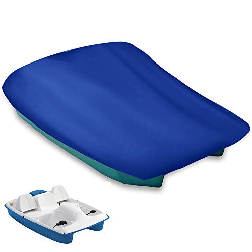 SoGuDio Pedal Boat Cover, 420D Waterproof Pedal Boat Mooring Cover fits 3 or 5 Person Pedal Boats, Pelican Pedal Boat Cover 115 L x 80 W Navy Blue