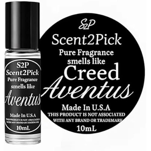 CRD Aventus ROLL-ON SCENT OIL - 10ml Alcohol-Free Long-Lasting Oil-Based Fragrance in Travel-Friendly Roller Bottle (2PCs)